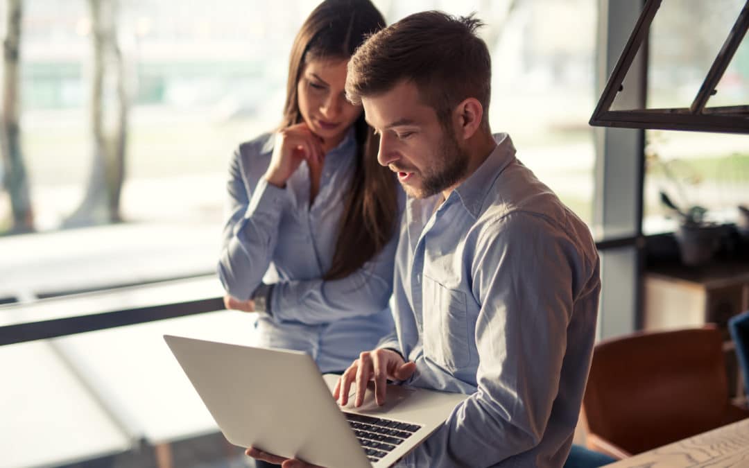 Professionals discussing email threats