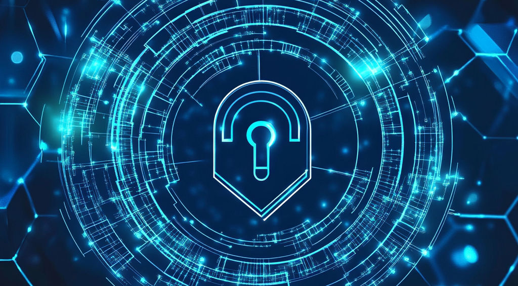 abstract cybersecurity lock